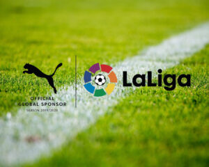Imagen con logotipo de La Liga y Puma